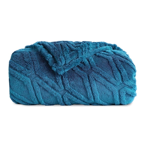 SUNNY HEAT Sherpa Blanket Twin Size 60"x80" All-Season Ultra Soft Bed Blanket Couch, Bed, Sofa, Travel Use, Green