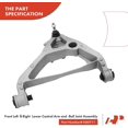 thumbnail image 3 of A-Premium 12Pcs Front Suspension Kit Upper Lower Control Arm with Ball Joint Tie Rod End Sway Bar Link Rack and Pinion Bellow Kit Compatible with Ford Expedition 05-06 5.4L, 3 of 9