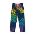 thumbnail image 4 of Goofa Abstract Bright Pineapple Fruit Retro Printed Soft Pajama Pants for Men, Wide Leg Comfy Casual Lounge Yoga Pants-XX-Large, 4 of 9