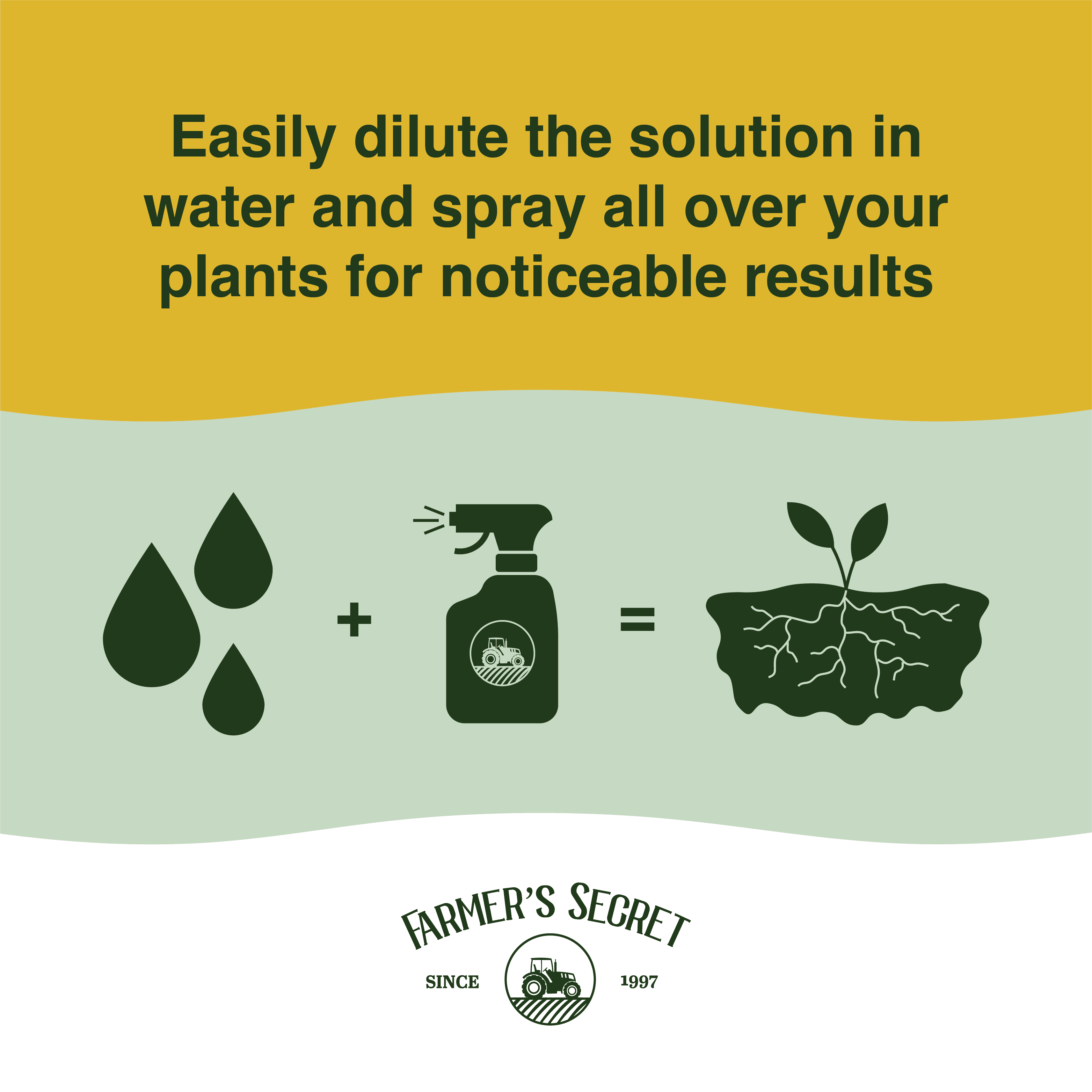 Farmer’s Secret Soil Revitalizer (32oz) - Organic (OMRI Listed) Soil Microbe Booster - Liquid Compost Soil - Great for Spring Application - Activated Humic Acid