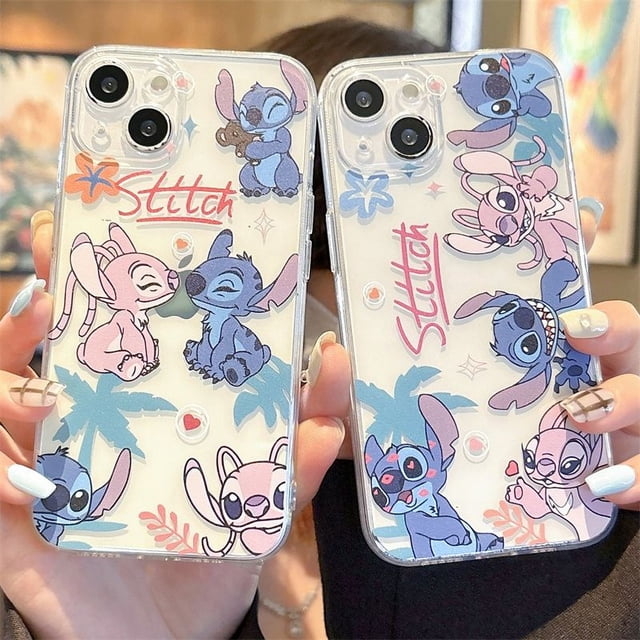 Disney Stitch Angel Silicone Phone Case For iPhone 16 15 14 13 Pro Max 13 12 11 Pro X XR XS MAX 7 8 Plus Mini Y2k Couple Cover For iPhone 11 ProMax B1|https://ae01.alicdn.com/kf/S6a7f763dd49e496aa1cb0