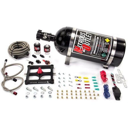 Nitrous Outlet 4500 Stinger Plate System (50-400hp) (45-55psi) (10LB Bottle)