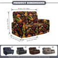 thumbnail image 2 of Xoenoiee Mushroom Berry Maple Leaves Print 6 Pieces Recliner Loveseat Slipcover Thanksgiving Decor Leak-proof Jacquard Stretch Soft Sofa Couch Cover Anti-Slip Furniture Protector for Kids, Pets, 2 of 6