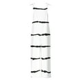 thumbnail image 3 of clear 50% off Usmixi Jumpsuits for Women Fashion Loose Wide Leg Adjustable Strap Cotton Linen Pocket Baggy Jumpsuits Overalls Summer Formal Striped Print Crewneck Sleeveless Long Rompers White xxl, 3 of 4