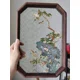 thumbnail image 5 of Bandeja de té de madera rectangular retro, adornos de almacenamiento, bandeja de postre, bandeja de esmalte cloisonné, bandeja de bricolaje, vidrio en relieve Haitang, 5 of 5