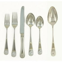 Ginkgo Int'l Helmick Premier Collection 58042 Coquille 42pc Service for 8-18/10 Stainless Steel