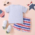 thumbnail image 7 of Coerni Boys Summer Clothes Sets American Independence Day Short Sleeve Tshirt & Shorts Set Casual Sport 2 Piece Outfit, 7 of 7