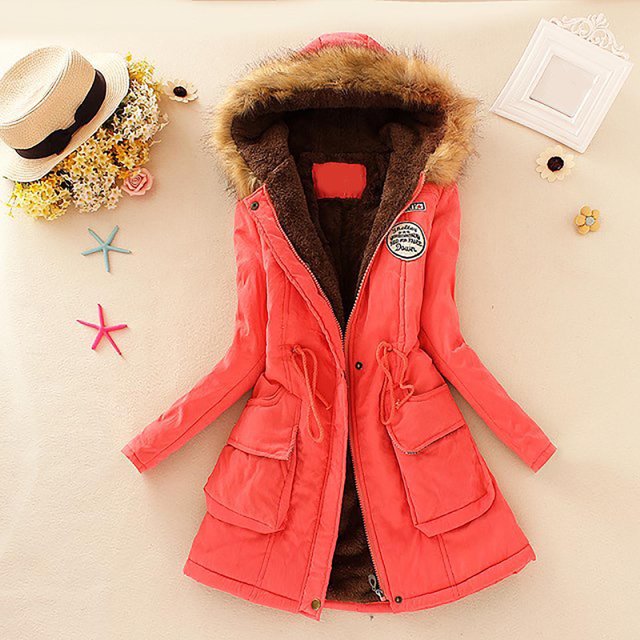 Ichuanyi liquidación para mujer chaqueta de capucha larga calientes capas de invierno delgadas ICHUANYI WER2023081603954