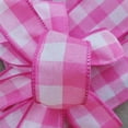 thumbnail image 1 of 1.5"X50Yds Wired White And Fuchsia Spring Plaid Ribbon, 1 of 1