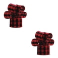 thumbnail image 3 of Naiovety Cinta con cable de Navidad, decoración a cuadros, tela de arpillera, ambiente de casa de campo, decoración a cuadros, vacaciones para negro rojo 15m 2Conjunto, 3 of 6