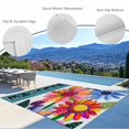 thumbnail image 3 of Spring Daisy Outdoor Rug 6x9 Ft - Reversible Patio Rug Outdoor Camping Rugs, Turquoise Modern Abstract Art Dots Floral Washable Indoor Outdoor Area Rugs, Non-Slip Outdoor Carpet Runner for Deck/Porch, 3 of 8