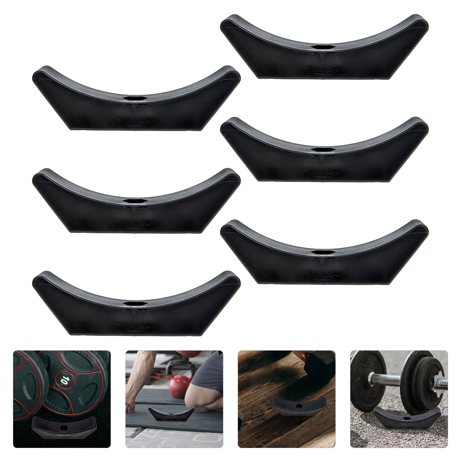 PartyKindom Dumbbell Weight Rack Black PP, Secure Placement, Gym Accessory, 30Pcs