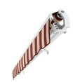thumbnail image 6 of Awntech 24 Ft Maui Left Motorized Heavy Duty Patio Retractable Awning (288in x 9.25in x 120in), Burgundy/Tan Stripe, 6 of 8