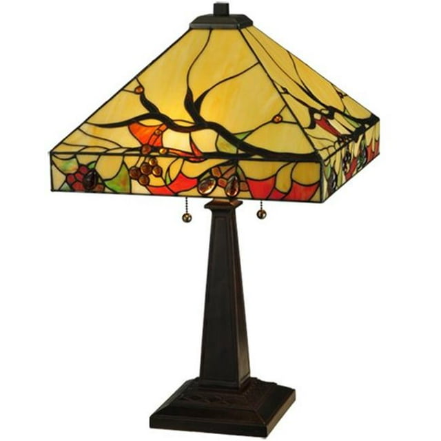 Medya 131507 Lampe de Table aux Baies de Bois de 25 Po