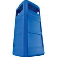 thumbnail image 5 of Global Industrial 641414BL 42 gal Square Plastic Waste Receptacle with Dome Lid, Blue, 5 of 6
