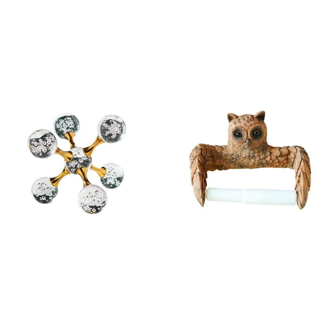 Escultura De Mesa Moderna Con Forma De Esfera De Búho. Figura Creativa, Organizador Decorativo Para Escritorio, Oficina, Estante, Sala De Estar, Cocina Y Decoración Del Hogar.