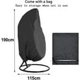 thumbnail image 5 of Patio Hanging Chair Covers Large Wicker Egg Swing Chair Covers Waterproof Cover for Patio Hanging Egg Swing Chair Oxford Outdoor Furniture Protector Well-Suited B, 5 of 8