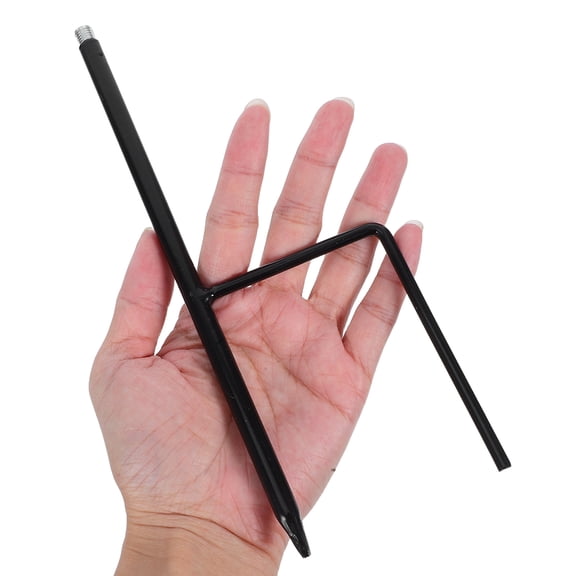 UPOUART 4-Pack Heavy Duty Black Metal Shepherd Hooks Ground Stakes for Outdoor Lanterns and Plant Hangers