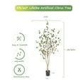 thumbnail image 7 of Nafresh 5ft Minimalist Faux Citrus Tree, 60" Realistic Artificial Citrus Tree with Lifelike Leaves and Trunks for Home Office Living Room Bedroom Porch Indoor & Outdoor Decor, 7 of 7