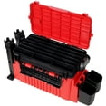 thumbnail image 4 of Dual-layer Fishing Tackle Box,Tackle Box Organizer Fishing Box Large,With 2pcs Rod Holder,2pcs Cup Holder,1pc Carring Strap, Red, 4 of 15