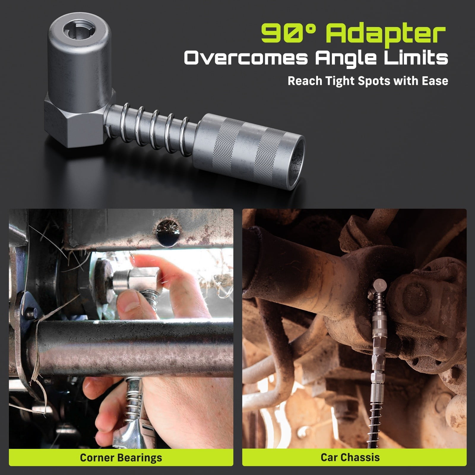 TaskStar 12000PSI Cordless Grease Gun, Brushless 3-Speed, 6.7oz/min, 2x2.0Ah Batteries Powered