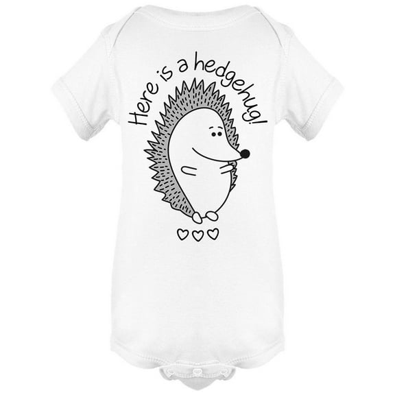 Hedgehug Hug Hedgehog Sketch Bodysuit Infant -Image by Shutterstock, Newborn