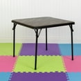 thumbnail image 3 of Flash Furniture Mindy Folding Square Kids Activity Table with Vinyl Padded Top, Black, 3 of 13