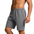 thumbnail image 4 of Lovzfmll Men's Summer Beach Casual Running Sports Shorts, 5-Inch Straight Leg Athletic Bermuda Shorts Dark Gray, S, 4 of 9