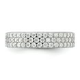 thumbnail image 5 of Auriga Fine Jewelry 925 Sterling Silver Rh-plated 4mm CZ Eternity Band for Women Size 8, 5 of 6