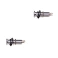 thumbnail image 3 of ZheElen Professional Stereo Output Threaded Output Lightweight 1/4 Inch Input Tube Style Anti-noisy Exquisite Socket Plug Sliver 2Set, 3 of 6