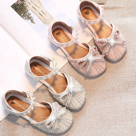 

TOWED22 Baby Dress Shoes Autumn Girls Sandals Summer Princess Shoes Big Children Soft Bottom Non Slip Sandals Baby Boy Sandals Pink