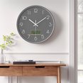 thumbnail image 2 of Unique Bargains Silent Non Ticking Wall Clock with Date and Temperature Grey, 2 of 6