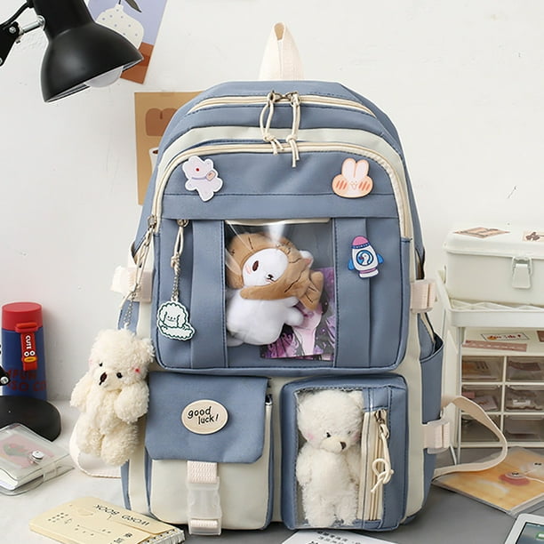 Sanmadrola 5PCS School Backpacks Cute Plush Bear Backpack  display picture 3