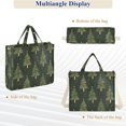 thumbnail image 6 of FORMRS Womens Corduroy Tote Bag Crossbody Shoulder Handbag with Pocket, Hand Drawn Christmas Trees, 6 of 7
