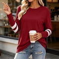 thumbnail image 6 of Miqool Shirts for Women Crew Neck Long Sleeve Pullover Casual Basic Tees Trendy Athletic Sports Tops, 6 of 8