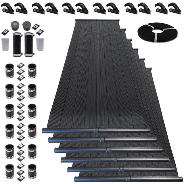 Highest Performing Design - DIY Solar Pool Heater Kit - 15-20 Year Life Expectancy (6-4x8 / 1.5" I.D. Header)