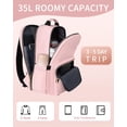 thumbnail image 2 of Mochila MATEIN para portátil de 17 pulgadas rosa resistente al agua para mujer, 2 of 9
