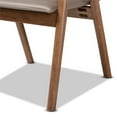 thumbnail image 6 of Bowery Hill Grey Leather and Brown Finished Wood 7-Piece Dining Set, 6 of 9