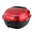 thumbnail image 1 of 28L Motorcycle Tail Box Rear Trunk Large Capacity Motorbike Luggage Storage Case Waterproof with 2 Keys Side Snaps , ideal for outdoor riding, mountain biking, road cycling, sports training & weeke..., 1 of 6