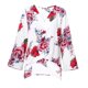 thumbnail image 3 of Camisa floral con cuello en V para mujer Hugo Manga larga, 3 of 10