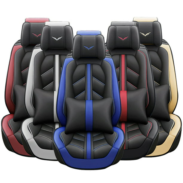 Otoez Car Seat Covers Full Set Leather, Car Seat Set