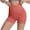 A111-Watermelon Red, variant on Sokhug Women High Waist Seamless Athletic Shorts Stretchy Tummy Control Shaping Shorts Daily Layering Slim Solid Color High Waist Yoga Shorts