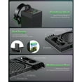 thumbnail image 5 of Auto Cooling Fan and Charge Stand Accessories for Xbox Series X Console with 15 Light Modes, Wireless Dual Charger Dock for XSX Controller, Headset Stand & Game Disc Storage, 5 of 10