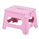 thumbnail image 1 of Yuarrent Taburete de plástico, silla plegable de puntos portátil, silla alta plegable para adultos, taburete para baño, hogar, banco pequeño Muebles de casa de muñecas rosado, 1 of 6
