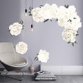 thumbnail image 4 of Bienvenido Removable Wall Stickers for Bedrooms, Living Rooms, Girls' Rooms & Offices Watercolor Peony Blooms, 4 of 8