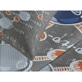 thumbnail image 4 of Ambesonne Grunge Quilted Bedspread Set 3 Pcs, Formula Science Graphic, King Size, Dimgray Orange White, 4 of 5