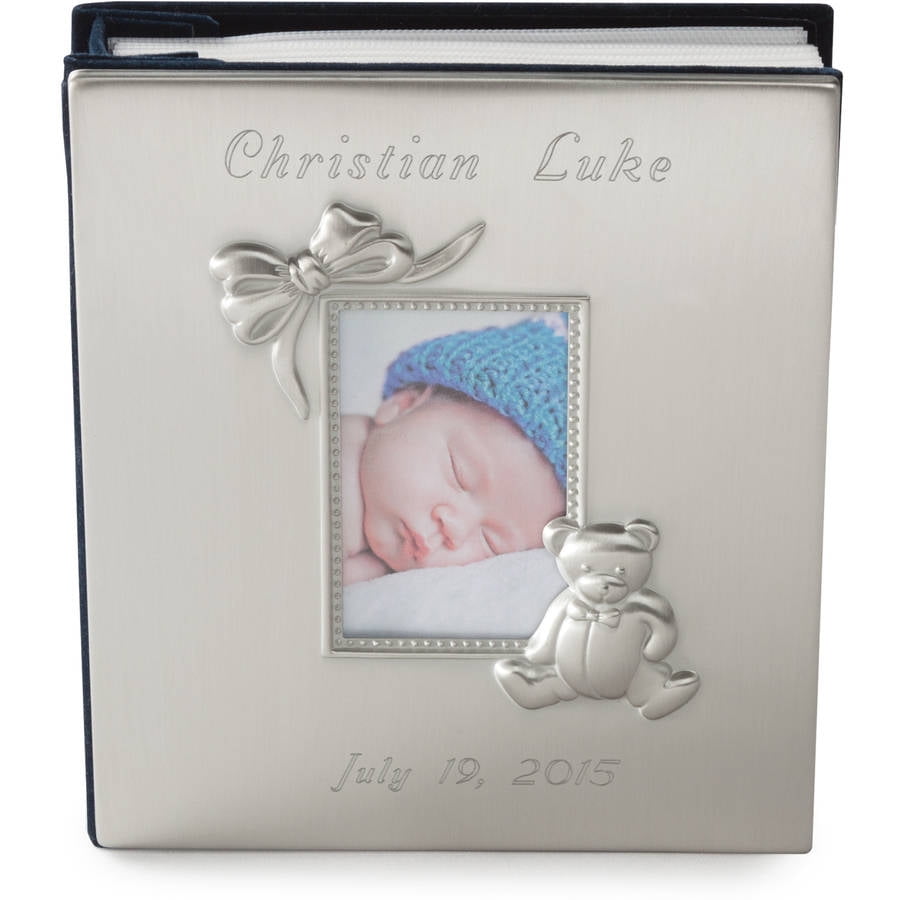 Personalized Silver Baby Album