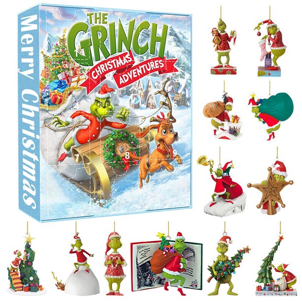 Calendario de Adviento de Navidad, Kit de calendario de elfo divertido, caja ciega de Navidad, regalos de fiesta