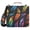 Beautiful Colorful Feather, variant on 3 Ring Zipper Binder with Shoulder Strap Waterproof Trapper Keeper 2 Inch D-Ring 500 Sheets Capacity Hand Drawn Cute Cat