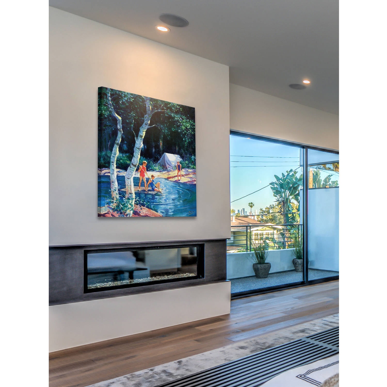 Marmont Hill - "Summer Camping" Painting Print on Wrapped Canvas